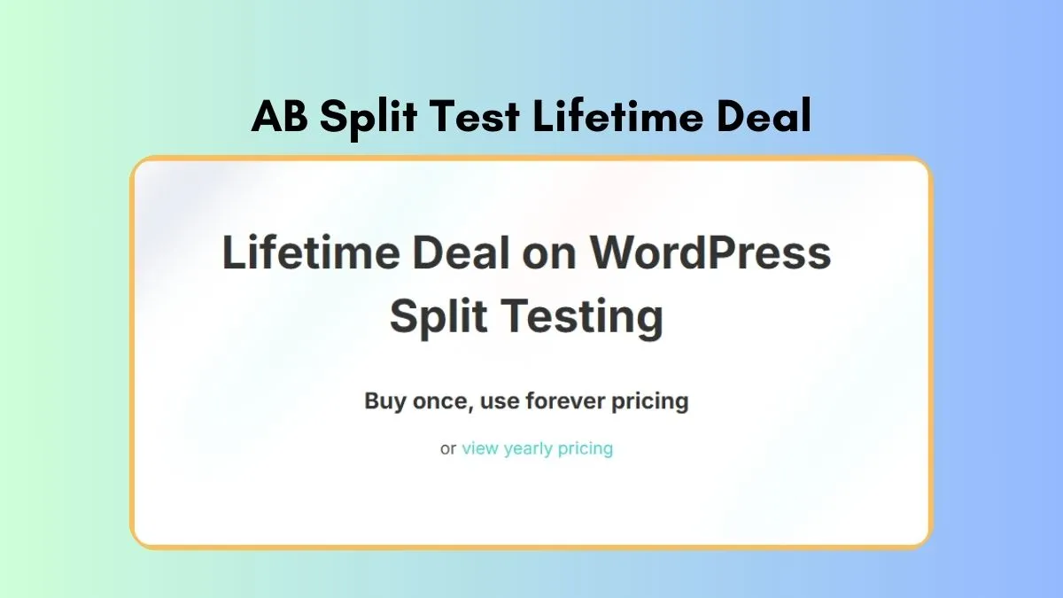 AB Split Test Lifetime Deal