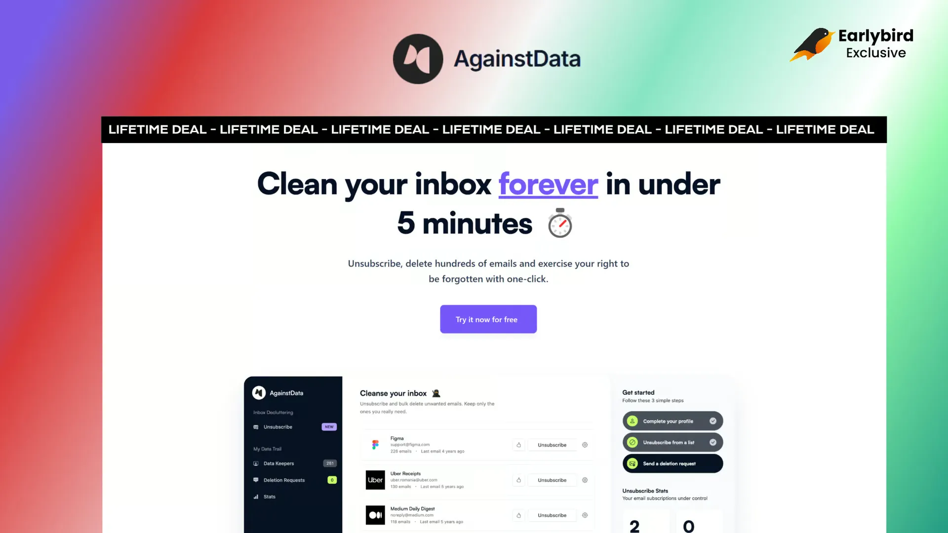 AgainstData Lifetime Deal