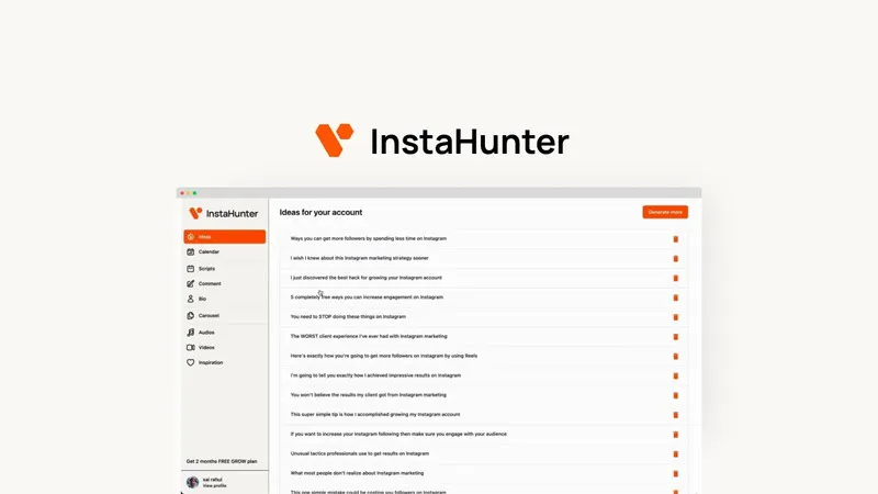 InstaHunter Lifetime Deal