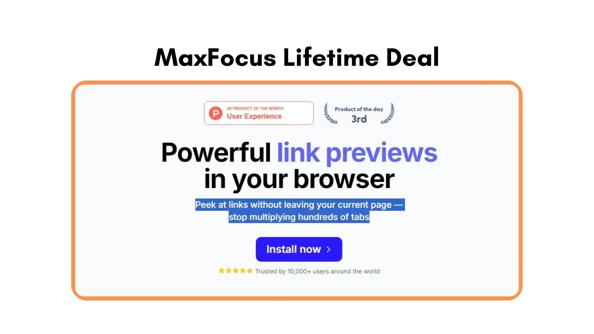 MaxFocus Lifetime Deal