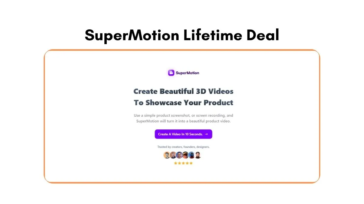 SuperMotion Lifetime Deal