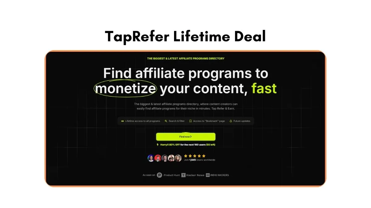 TapRefer Lifetime Deal