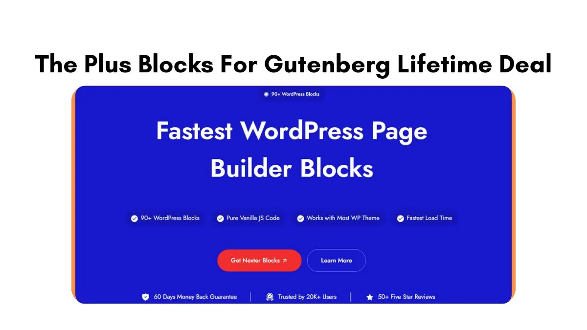 The Plus Blocks For Gutenberg Lifetime Deal