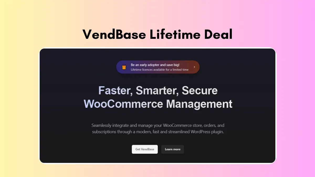 VendBase Lifetime Deal