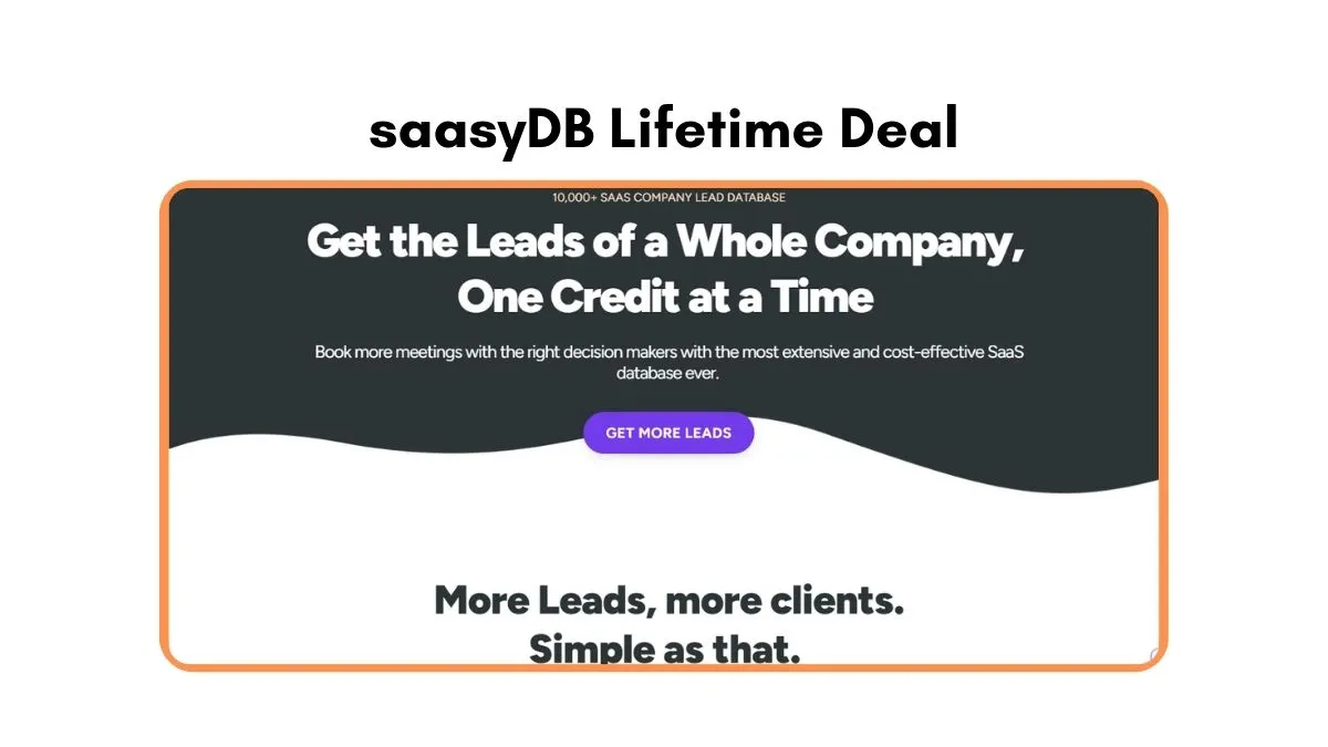 saasyDB Lifetime Deal