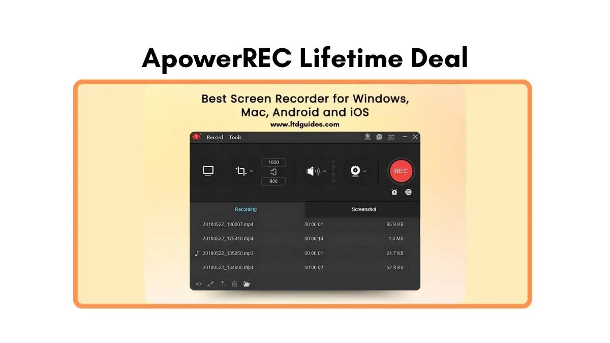 ApowerREC Lifetime Deal