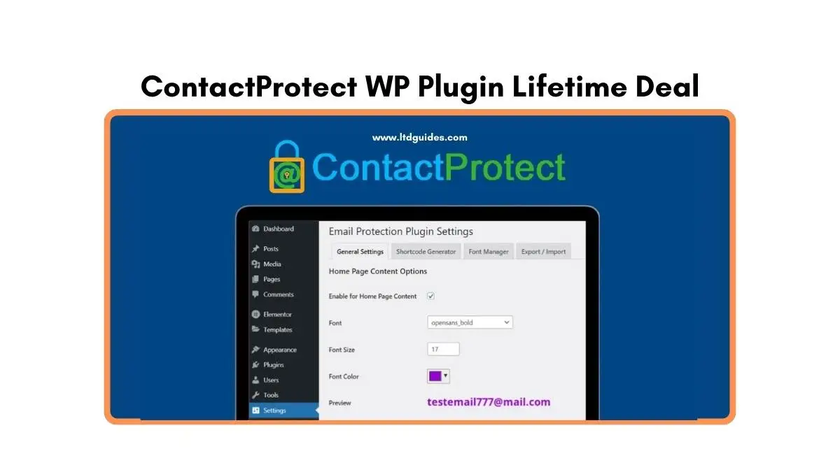 ContactProtect WP Plugin Lifetime Deal