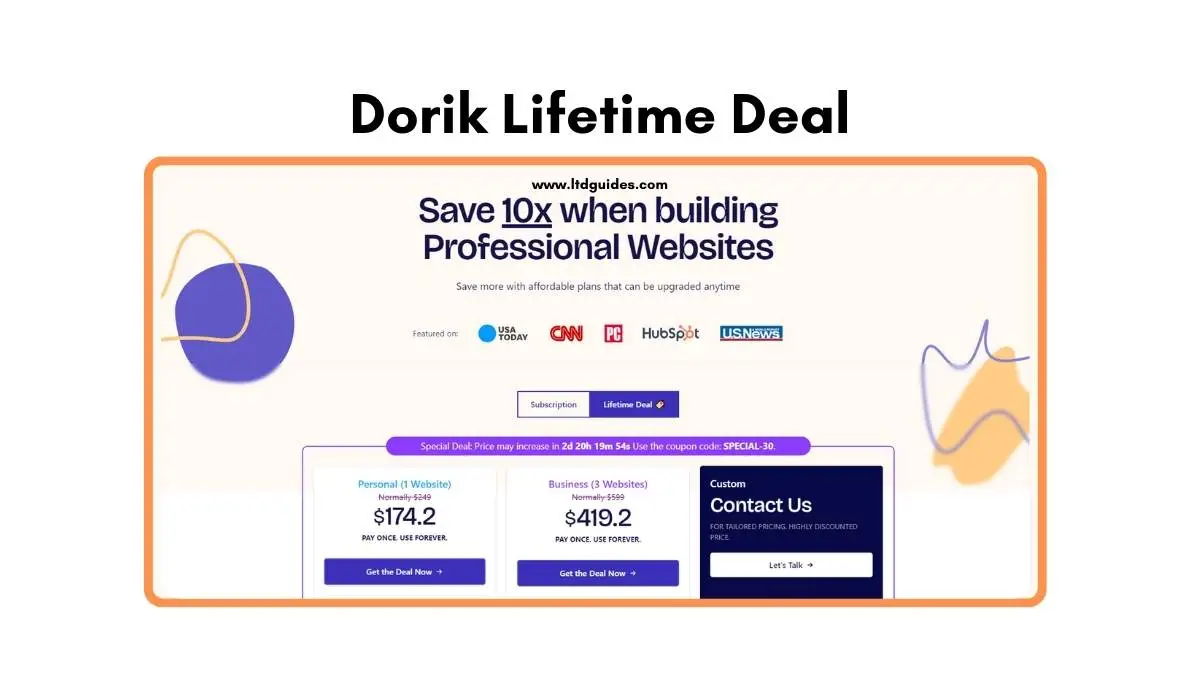 Dorik Lifetime Deal