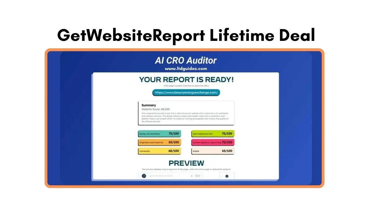 GetWebsiteReport Lifetime Deal