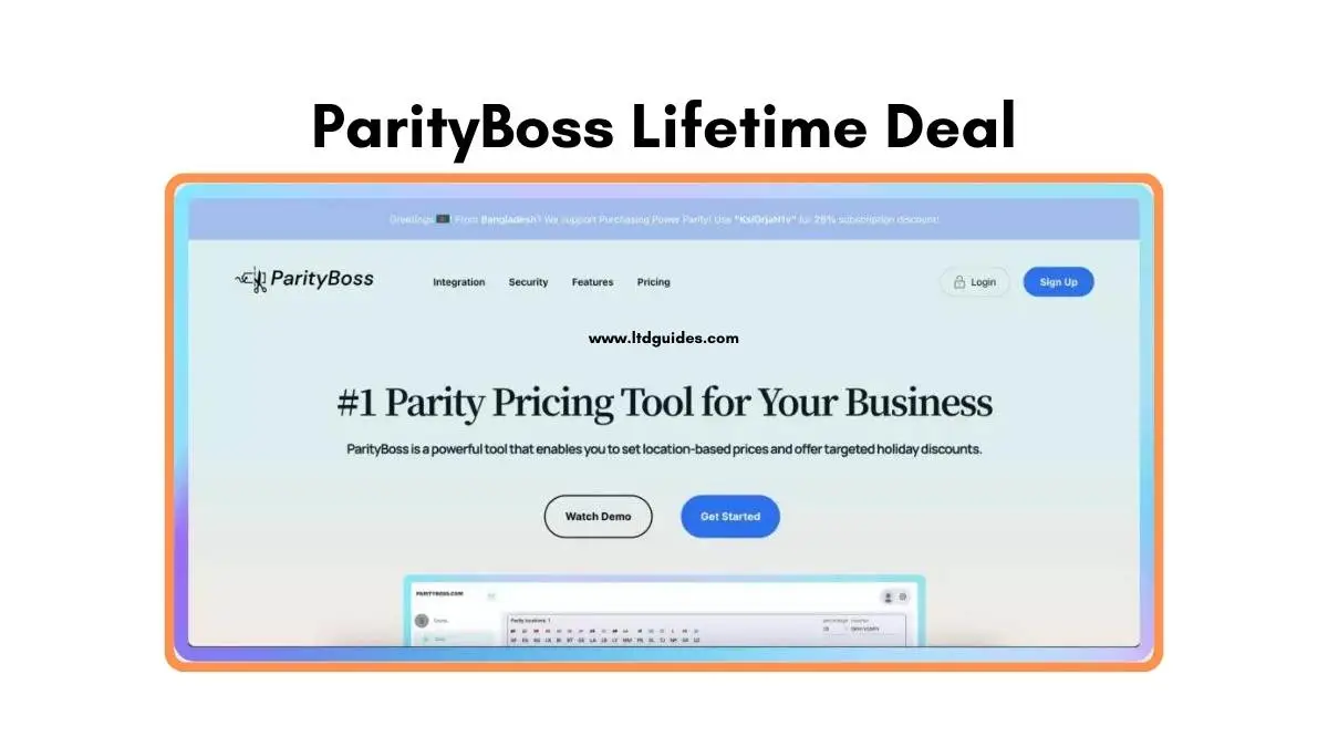 ParityBoss Lifetime Deal