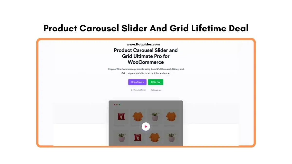 Product Carousel Slider And Grid Lifetime Deal