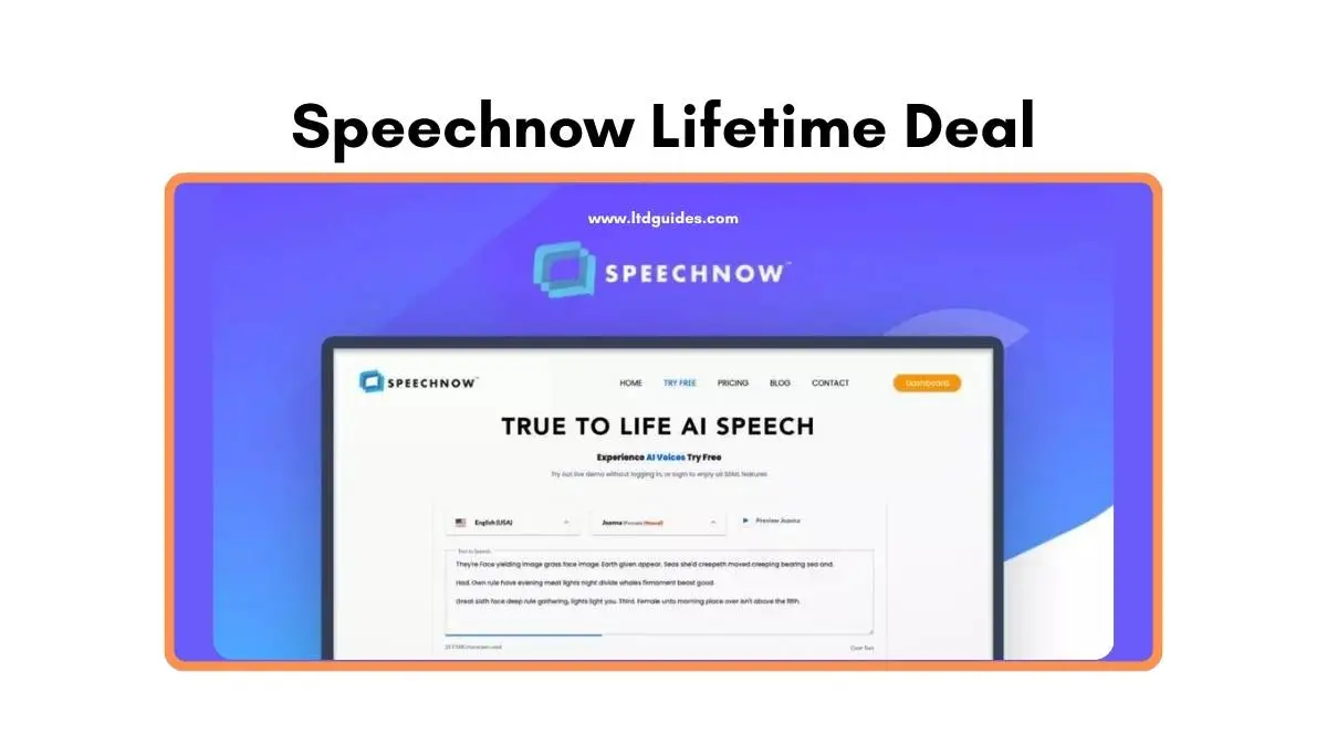 Speechnow Lifetime Deal