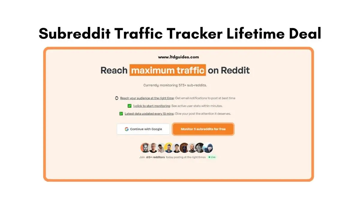 Subreddit Traffic Tracker Lifetime Deal