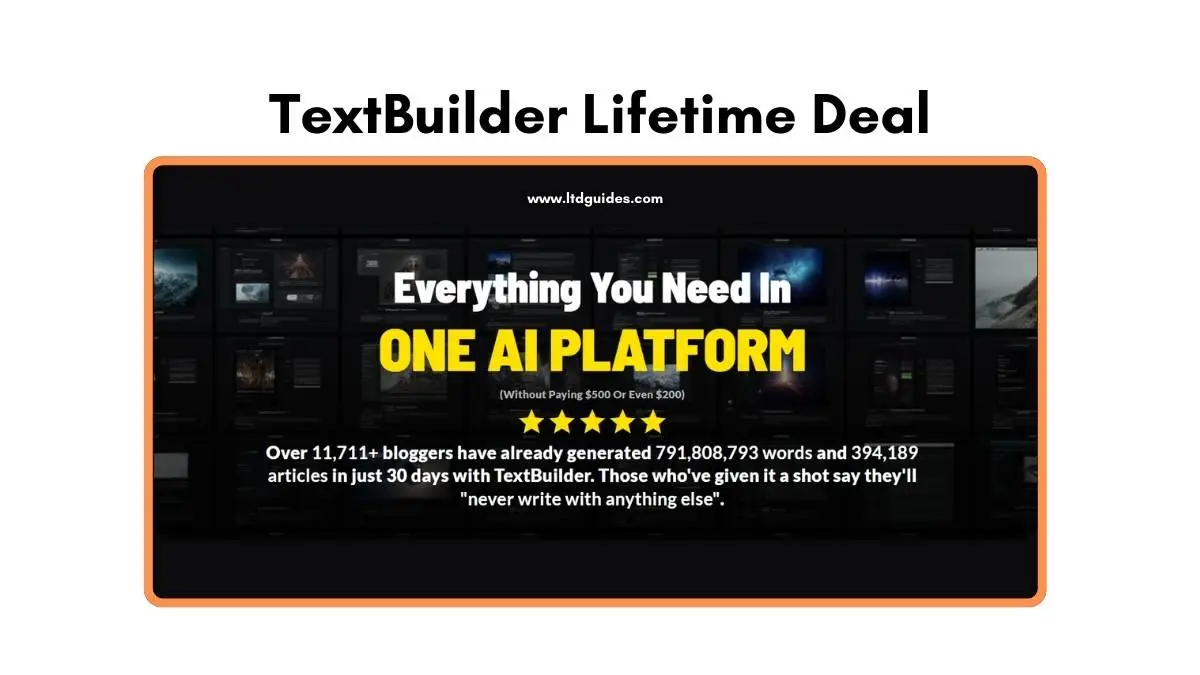 TextBuilder Lifetime Deal