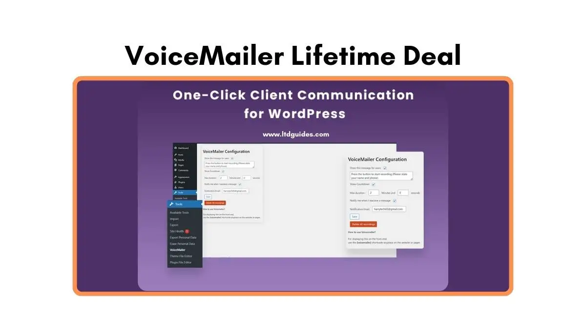 VoiceMailer Lifetime Deal