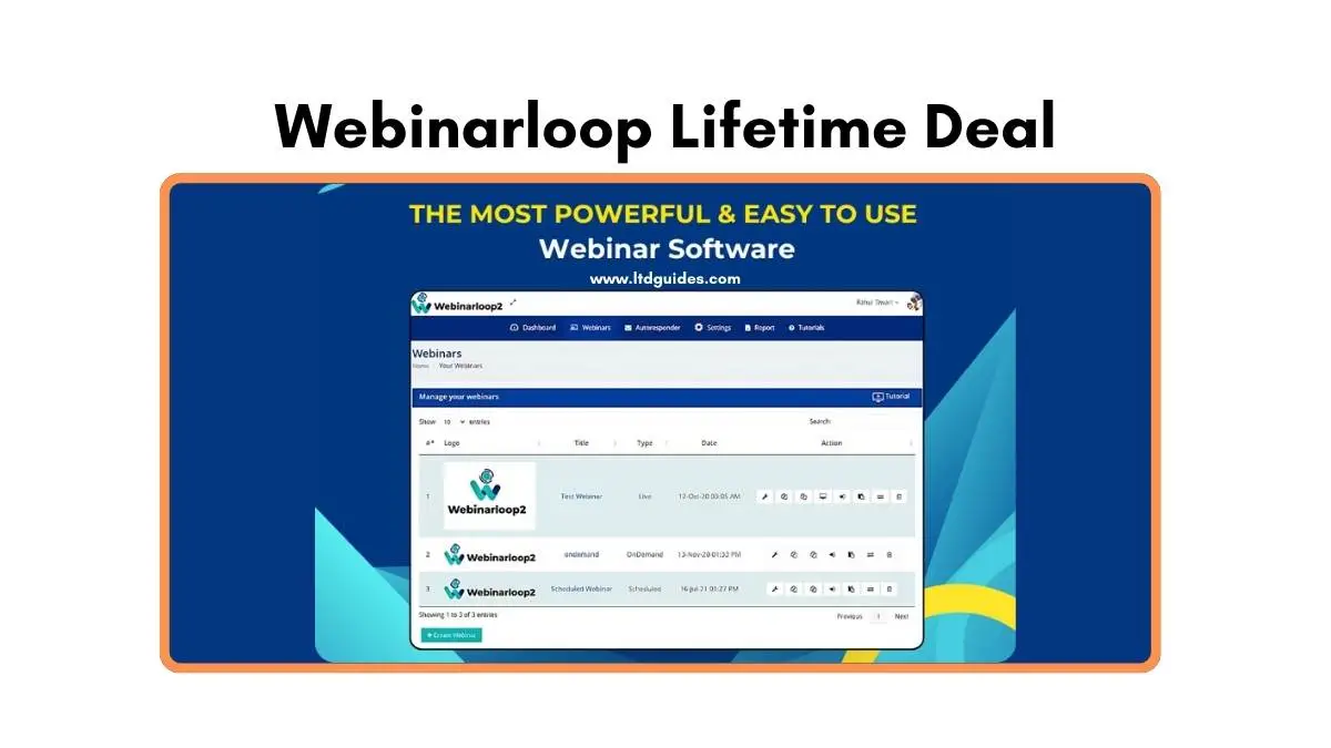 Webinarloop Lifetime Deal