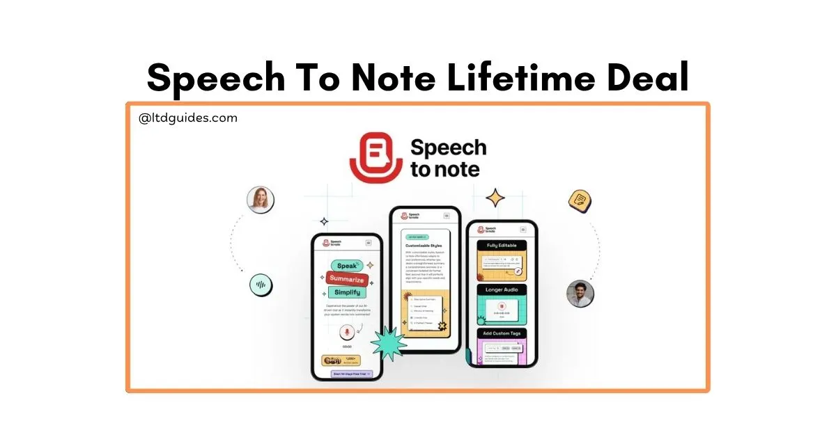 Speech To Note Lifetime Deal