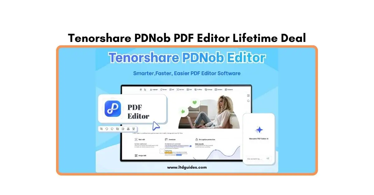 Tenorshare PDNob PDF Editor Lifetime Deal