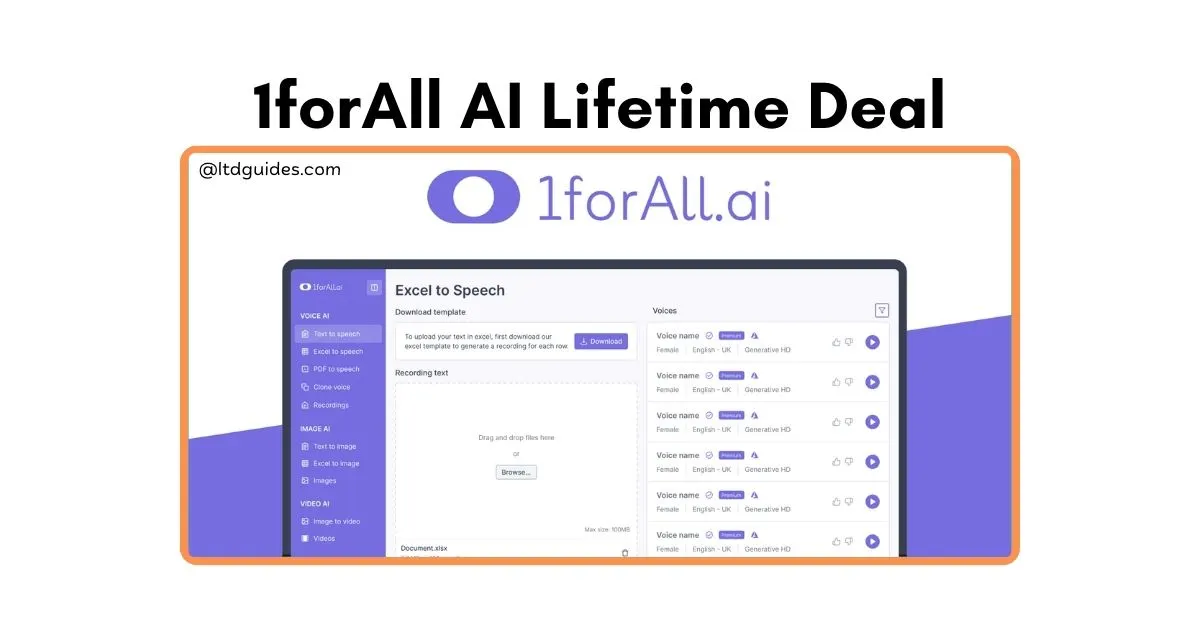 1forAll AI Lifetime Deal