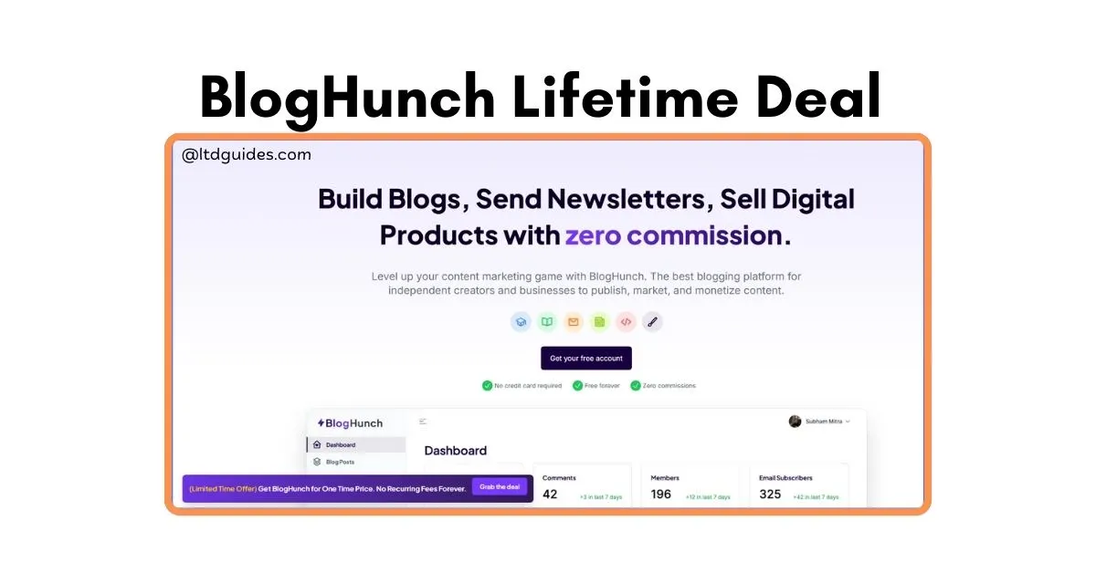 BlogHunch Lifetime Deal