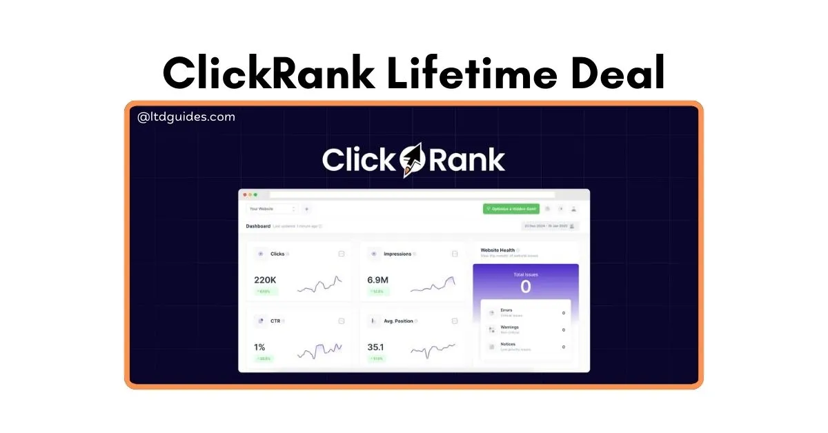 ClickRank Lifetime Deal