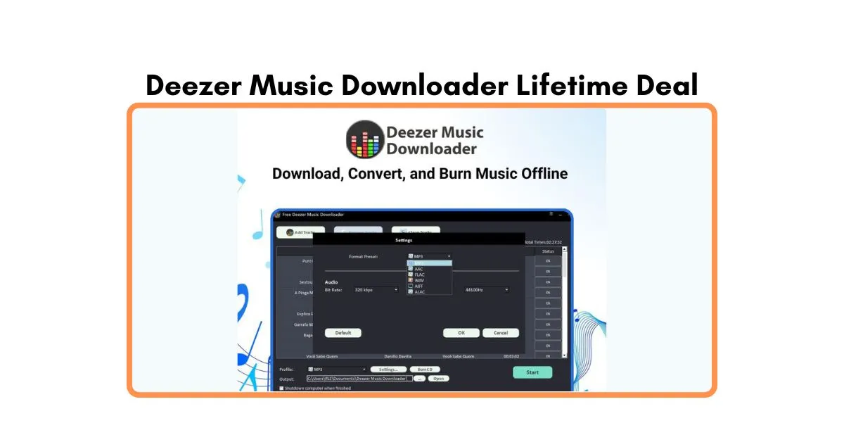 Deezer Music Downloader Lifetime Deal