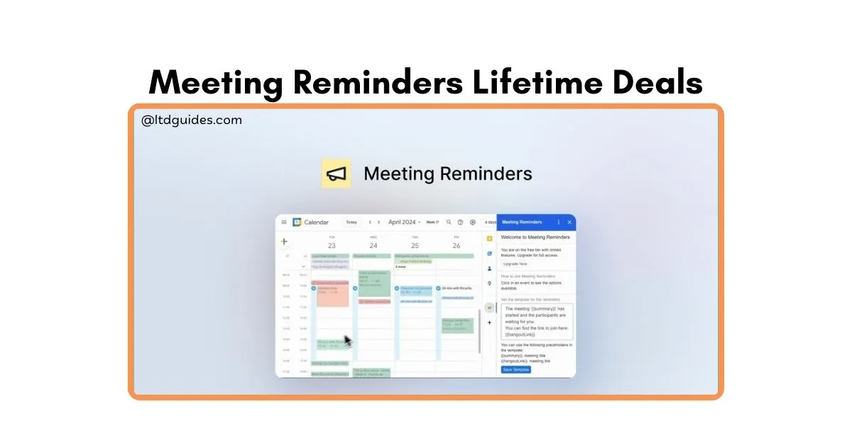 Meeting Reminders Lifetime Deal
