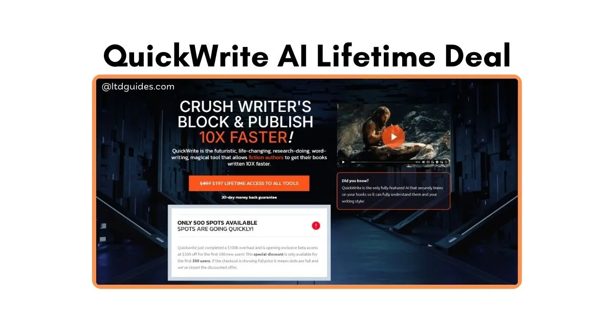 QuickWrite AI Lifetime Deal