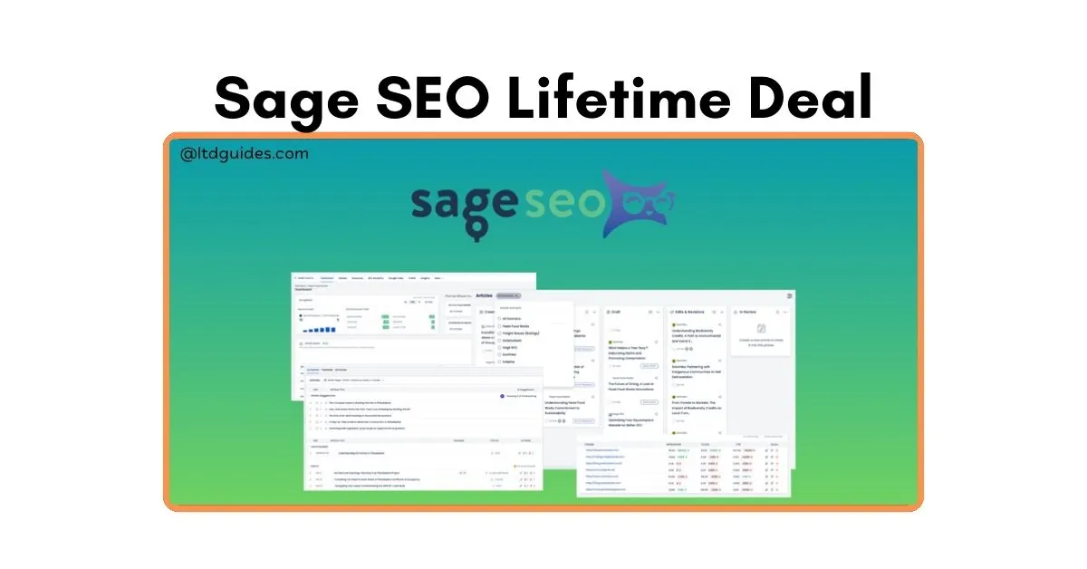 Sage SEO Lifetime Deal