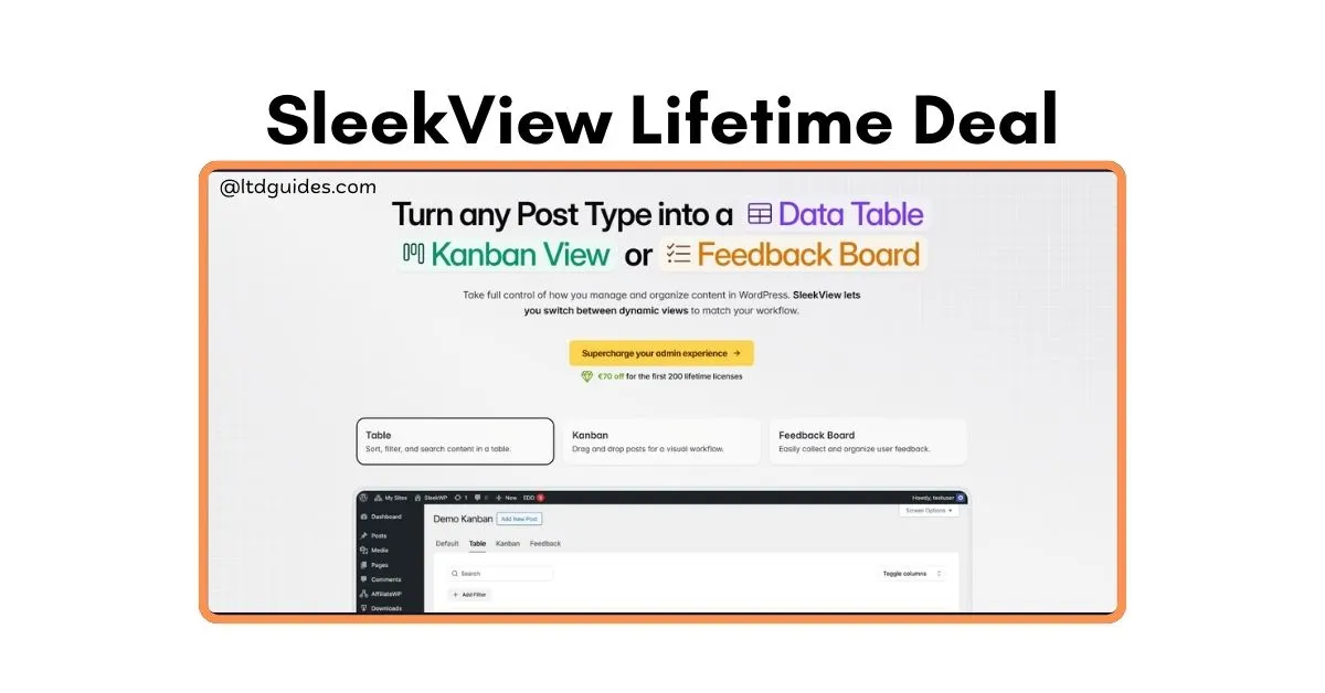 SleekView Lifetime Deal