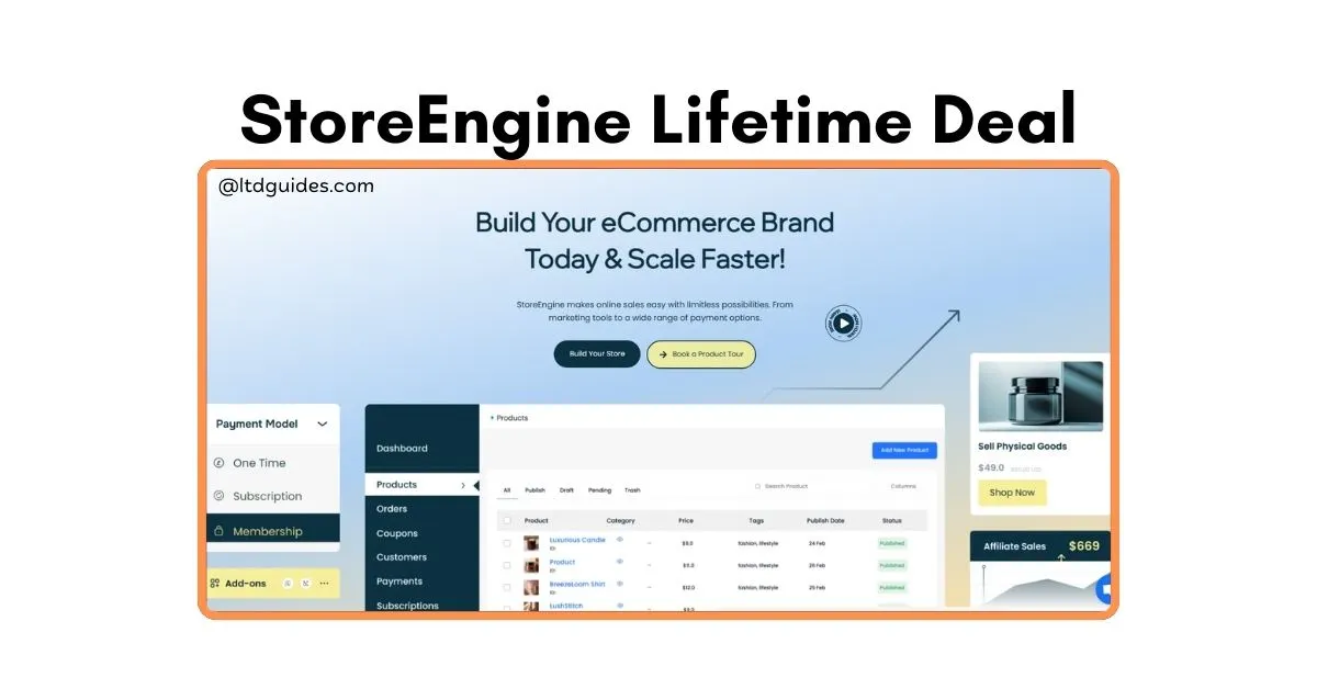 StoreEngine Lifetime Deal