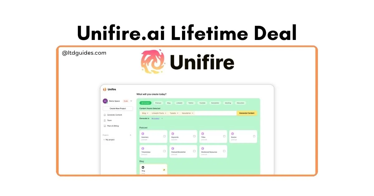 Unifire.ai Lifetime Deal