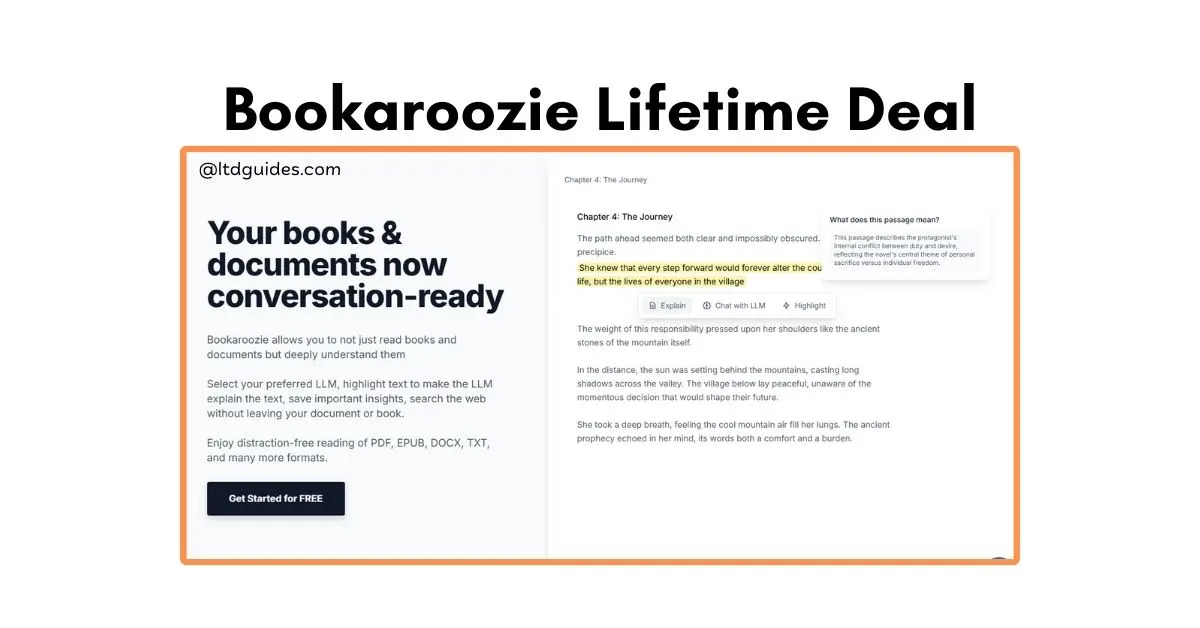 Bookaroozie Lifetime Deal
