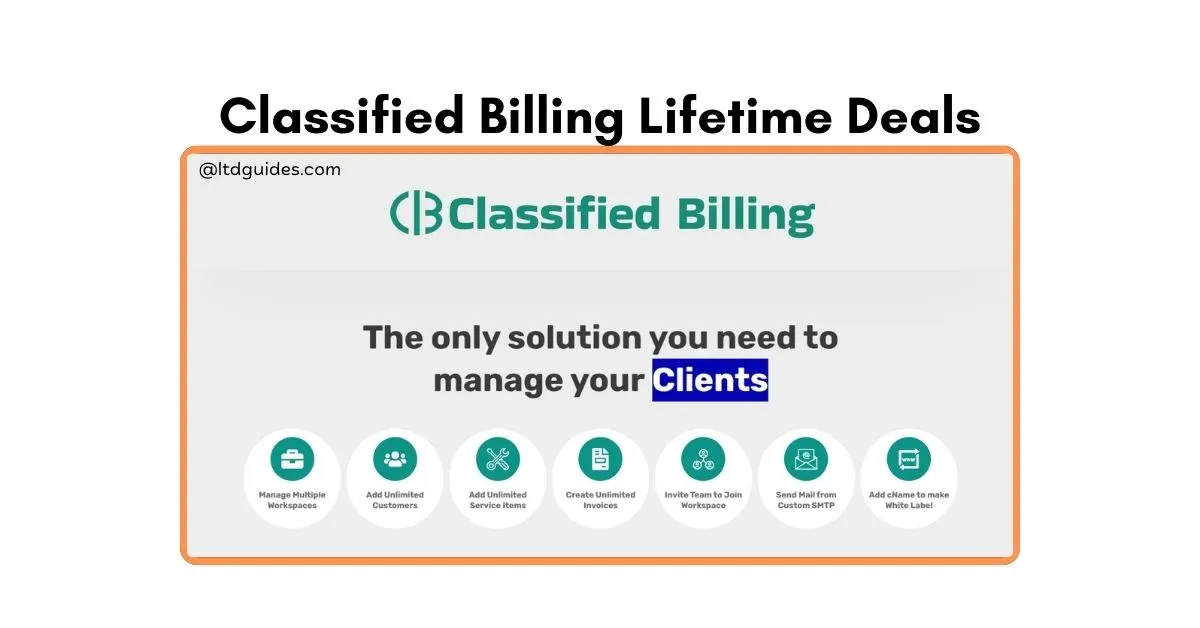 Classified Billing Lifetime Deals