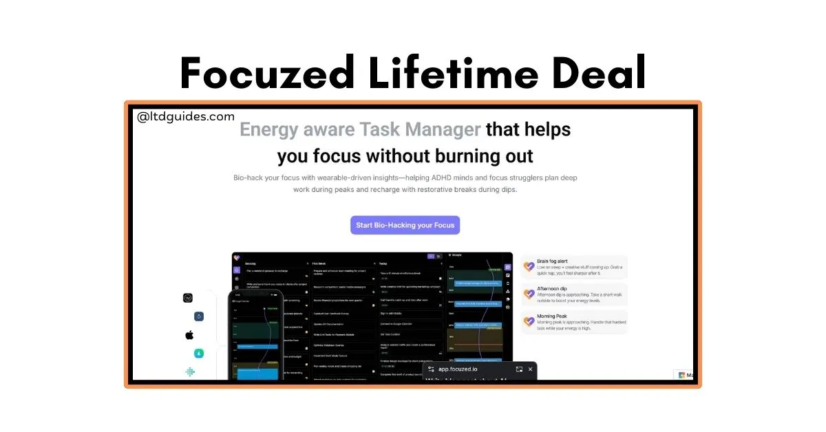 Focuzed Lifetime Deal
