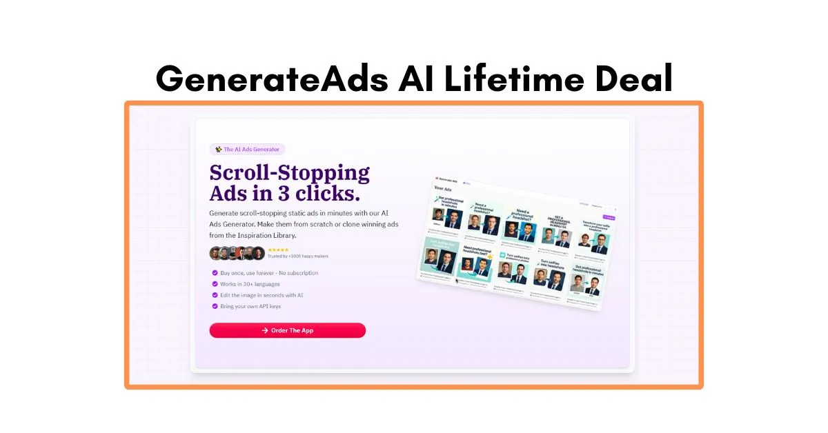 GenerateAds AI Lifetime Deal