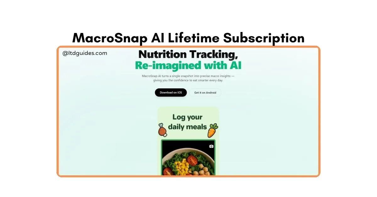 MacroSnap AI Lifetime Subscription