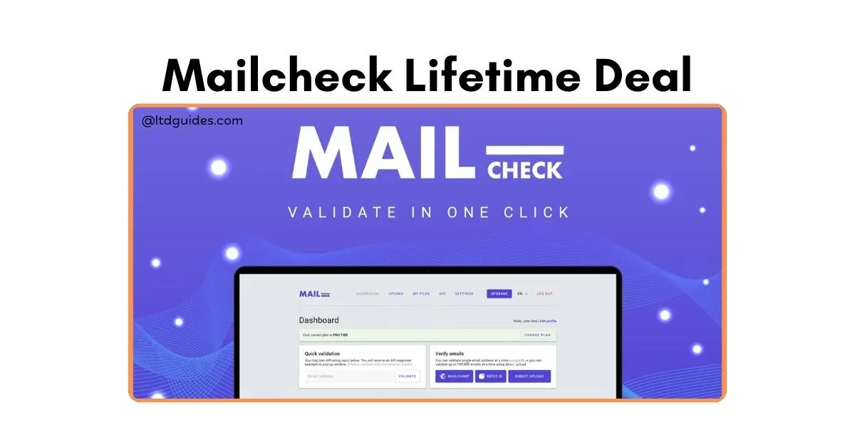 Mailcheck Lifetime Deal