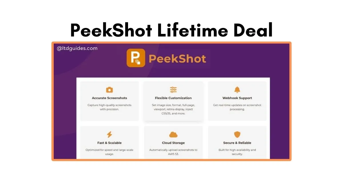 PeekShot Lifetime Deal