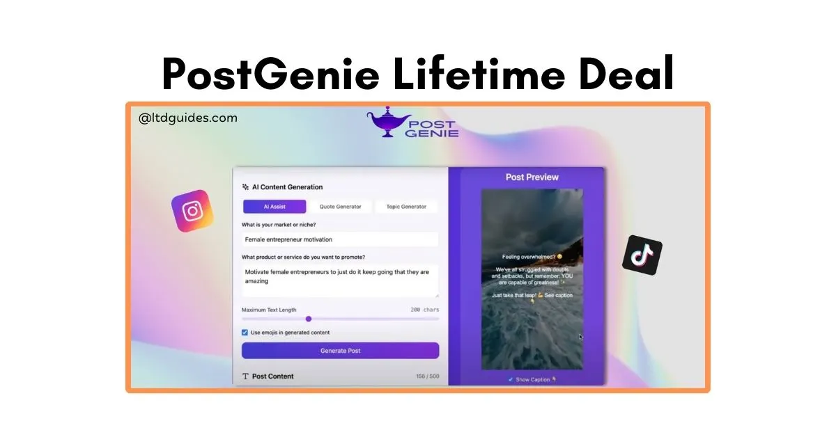 PostGenie Lifetime Deal