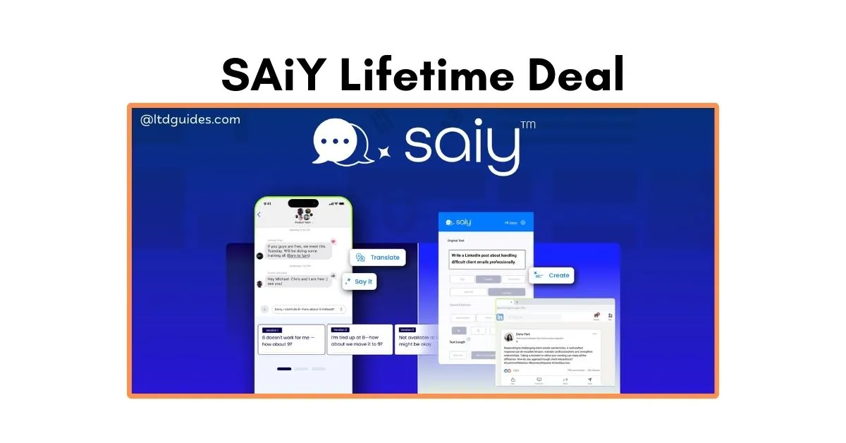 SAiY Lifetime Deal