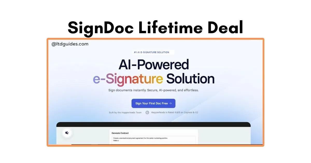 SignDoc Lifetime Deal