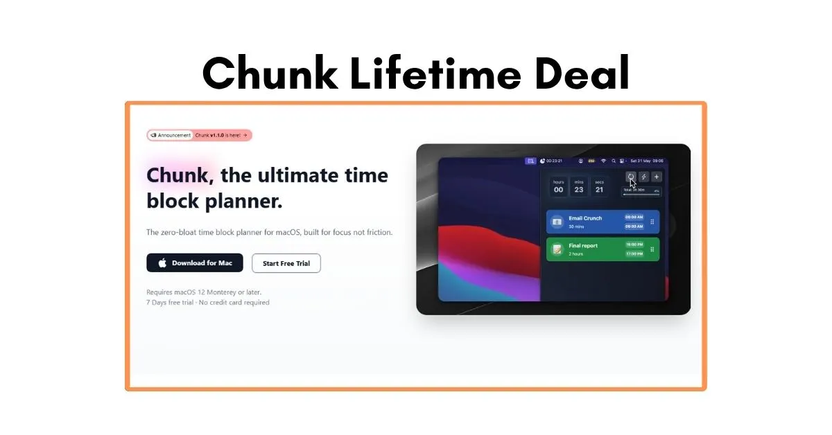 Chunk Lifetime Deal