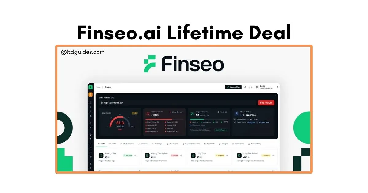 Finseo.ai Lifetime Deal