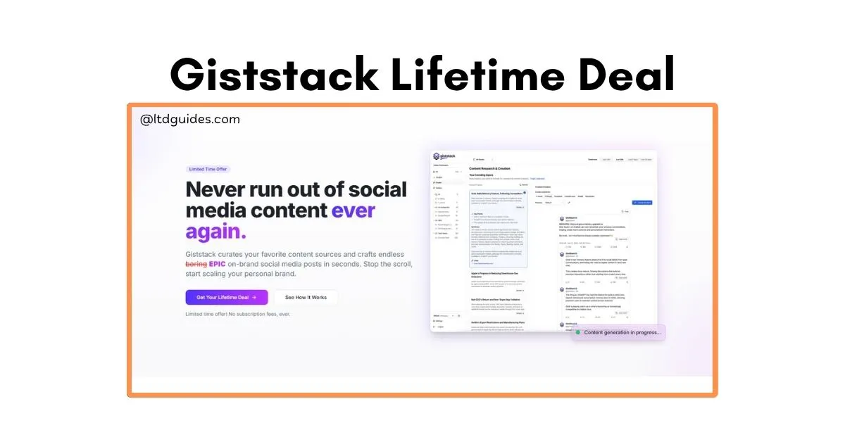 Giststack Lifetime Deal