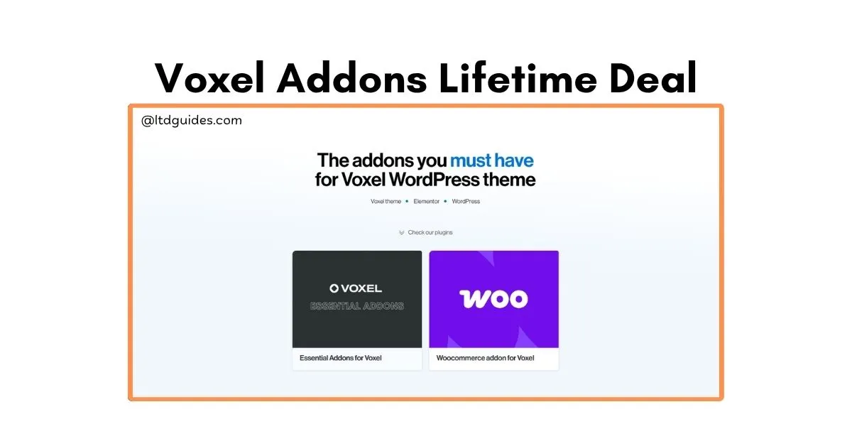 Voxel Addons Lifetime Deal