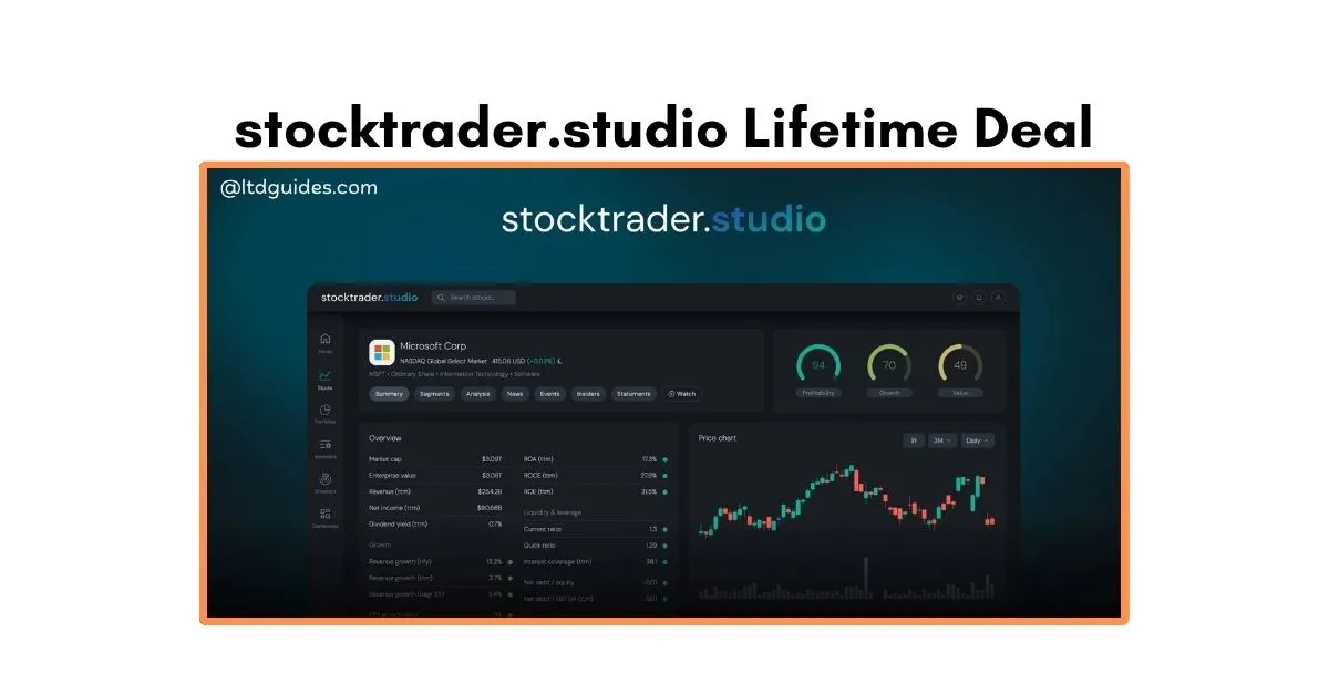 stocktrader.studio Lifetime Deal