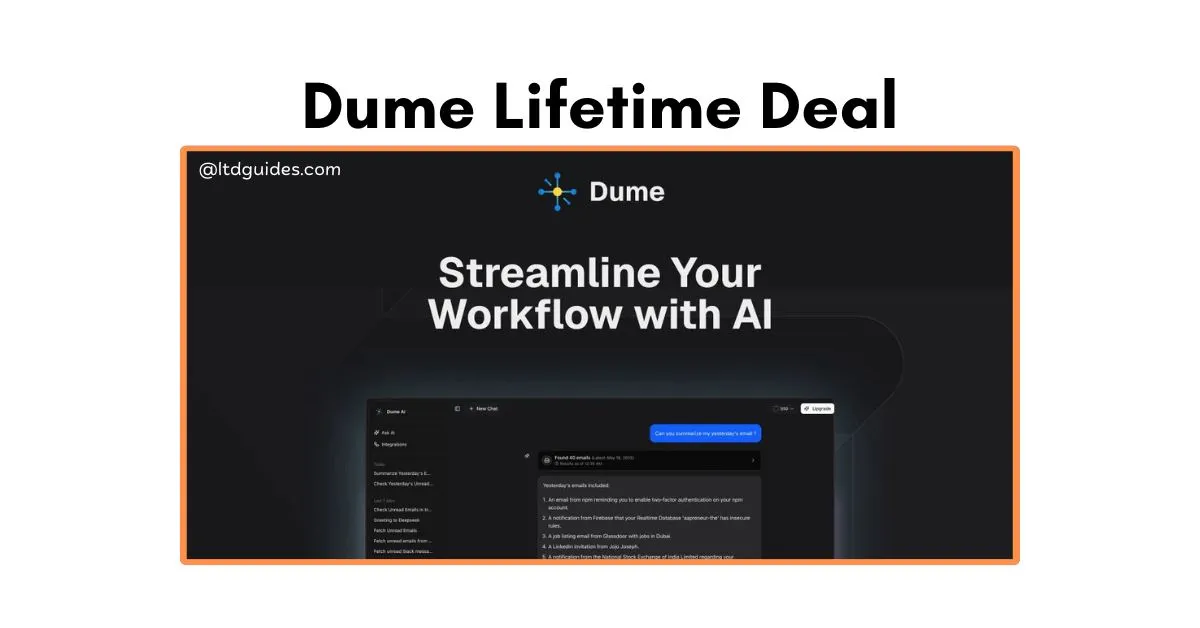 Dume Lifetime Deal