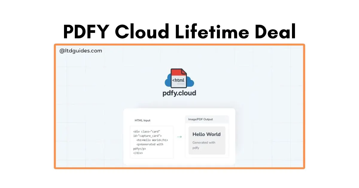 PDFY Cloud Lifetime Deal