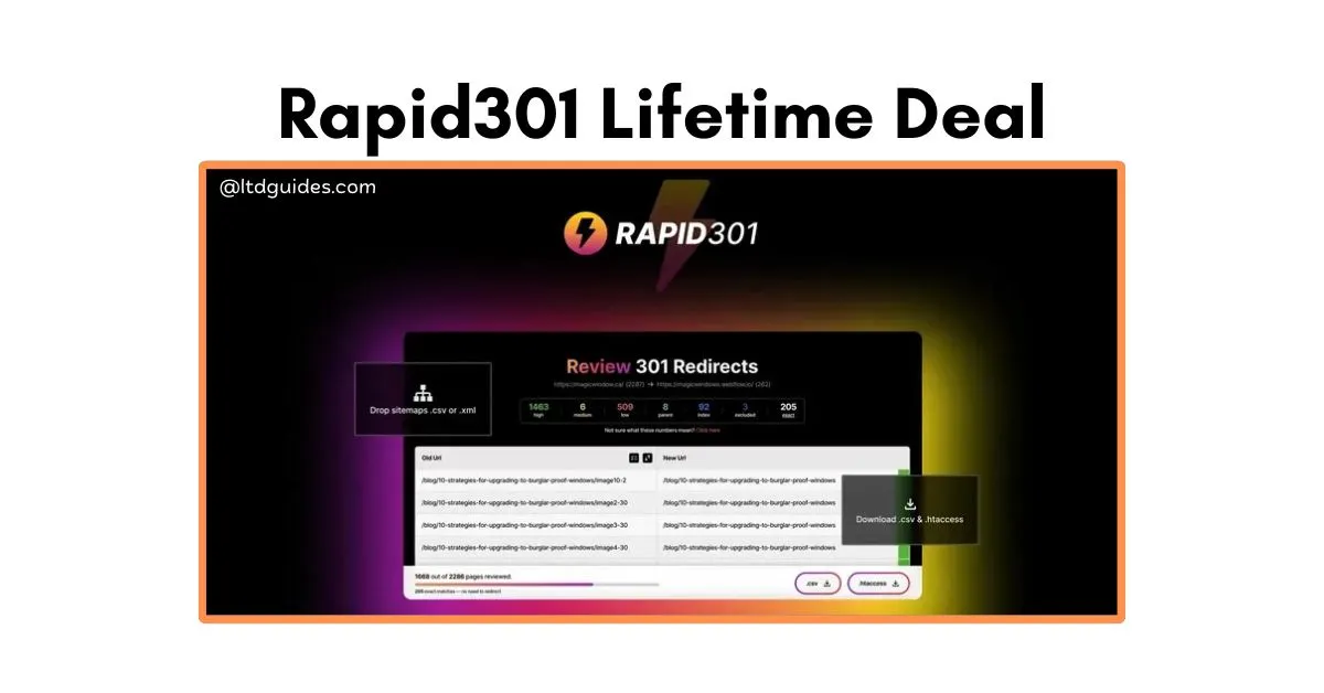 Rapid301 Lifetime Deal